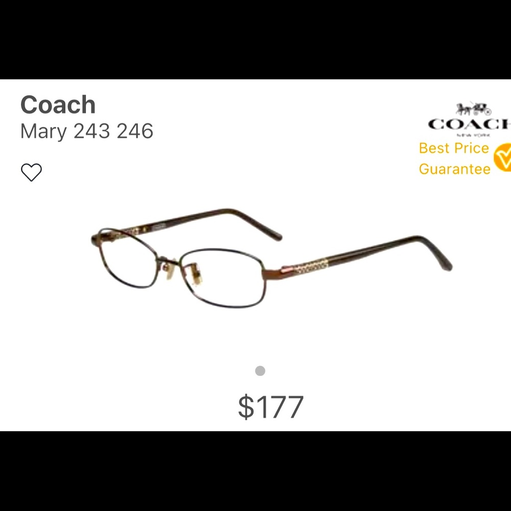 Coach glasses frame includes Coach case ! - Picture 2 of 11